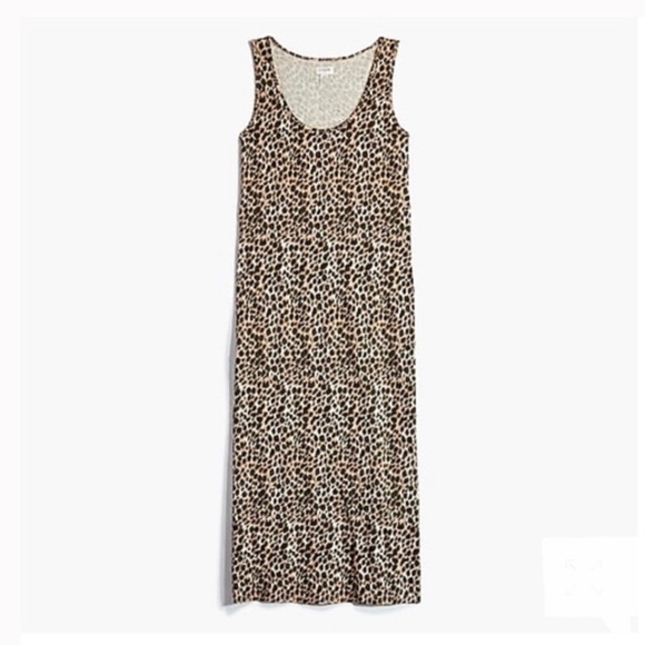 J. Crew Cheetah Print Sleevless Midi Dress - Picture 5 of 9